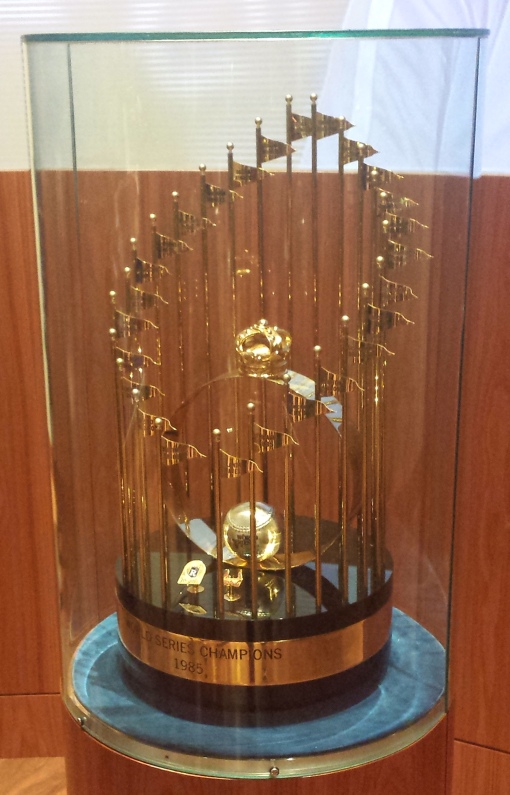 This lonely 1985 trophy in the Royals Hall of Fame needs a companion.