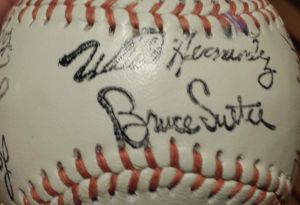 Bruce Sutter and teammate Willie Hernandez were among the Cubs who signed this ball, which my father gave my mother in the 1970s. Hernandez matched Sutter with a Cy Young Award and also was an MVP.